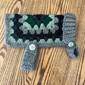 Handmade granny square size small dog coat
